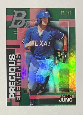 Josh Jung 2020 Topps Bowman Platinum PRECIOUS ELEMENTS Card PE-28 - 05/99 - Image 1 of 2