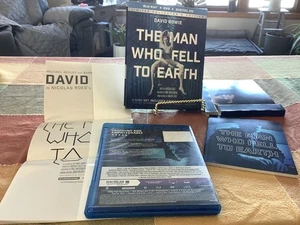 The Man Who Fell To Earth Used Blu-ray/DVD 2017 3-Disc Limited Edition Bowie - Foto 1 di 1