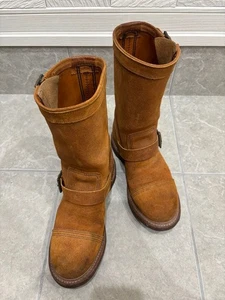 Red Wing Discontinued Engineer Boots 8123 US:9D Leather Brown 132298K Authentic - Picture 1 of 6