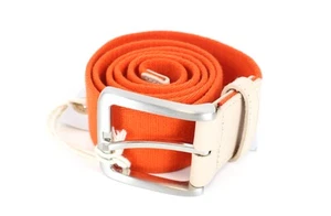 Harmont & Blaine Orange Gürtel 115cm Metallschnalle Squared-End Lässiger Look - Picture 1 of 5