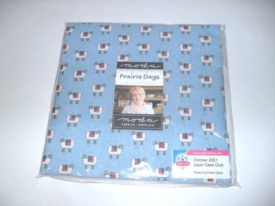 Moda Prairie Days Layer Cake 42 Cotton Pre Cut 10" Quilt Squares NEW Patriotic - Image 1 of 4