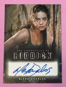 RITTENHOUSE CRONACHE DI RIDDICK ALEXA DAVALOS KYRA AUTOGRAFO - Foto 1 di 2