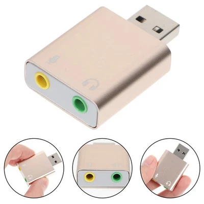  External Sound Card for Pc Usb Audio Interface Stereo Adapter Laptop - Image 1 of 4