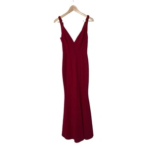 Lulus Kleid Kleid rot mit Perlenbesatz XS - Bild 1 von 8