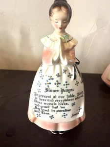 Enesco Mother In The Kitchen Prayer Lady Pink BUD VASE -Nice! Dinner Prayer - Picture 1 of 5