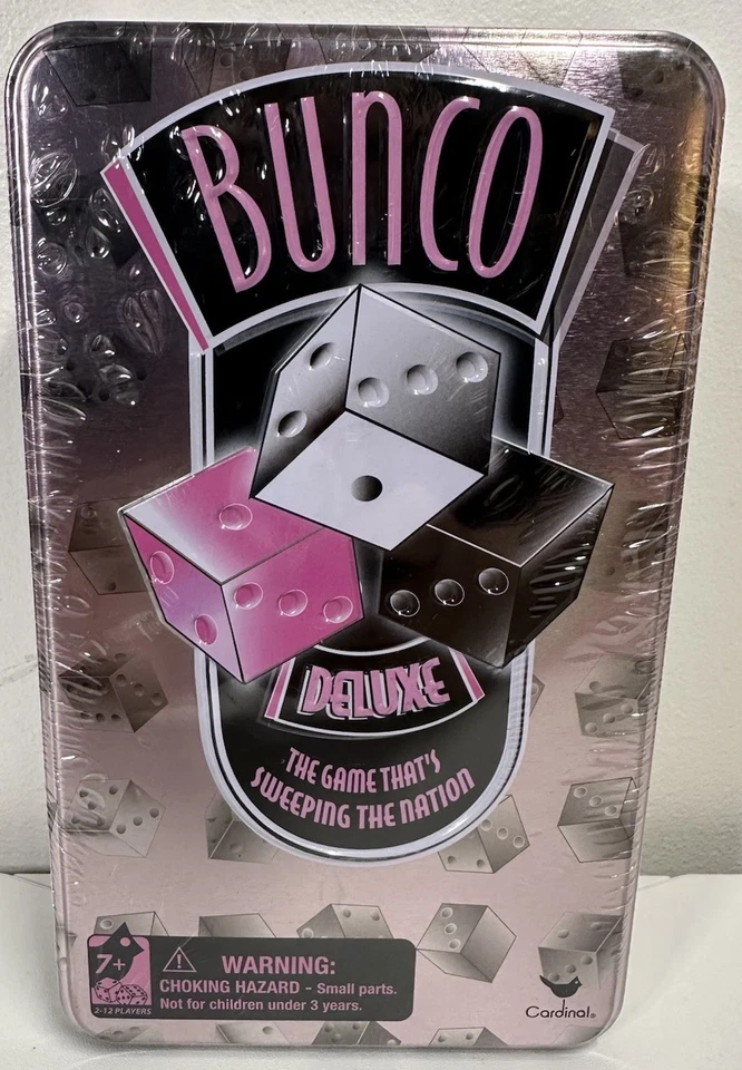 Cardinal Games Deluxe Bunco Game in Pink Collectors Box Dice Couples Date Night - Image 1 of 1