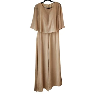 Abito vestito donna LanTing sposa mamma sposa beige panna 12 nuovo con etichette - Foto 1 di 11