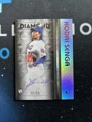 2023 Topps Diamond Icons Kodai Senga Rookie Auto 15/15 #WPA-KS Purple Ink - Image 1 of 2