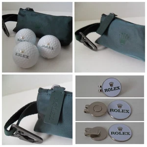 ROLEX Golfball Pouch 3 ROLEX Titleist Pro V1 Bälle + ROLEX Hutclip Ballmarker - Bild 1 von 7