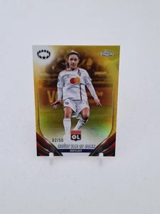 2023-24 Topps Chrome UEFA UWCL Danielle Van De Donk #36 Gold Refractor 02/50 - Picture 1 of 6