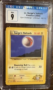 GYM CHALLENGE #86 2000 Pokemon LT. SURGE'S VOLTORB  psa 9 MINT - Picture 1 of 2