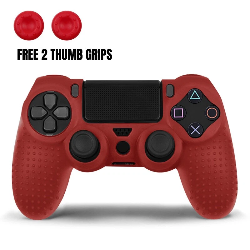 PS4 controller Soft Silicone Rubber Cover Shell with 2 Thumb Grip Caps - Image 1 of 1