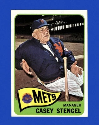 1965 Topps Set-Break #187 Casey Stengel Mgr EX-EXCELENTE ESTADO *GMCARDS* - Imagem 1 de 2