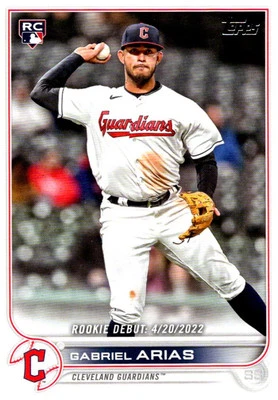 2022 Topps Gabriel Arias Rookie Cleveland Guardians #264 - Image 1 of 2