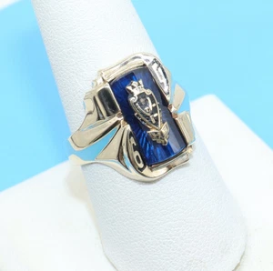 Anillo de colección de oro amarillo de 10 quilates Valley Forge High School talla 9,25 clase 9,87 g - Imagen 1 de 14
