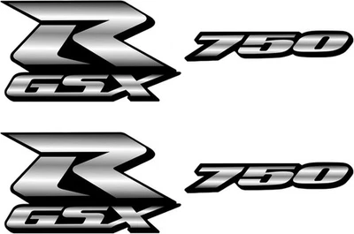Grey Motorcycle Flat Plain Decal Sticker Compatible For GSXR750 - Image 1 of 3