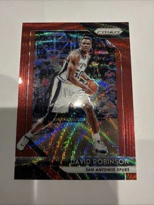 2018-19 Panini PRIZM Basketball DAVID ROBINSON Ruby Wave SAN ANTONIO SPURS #195 - Picture 1 of 2