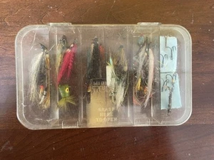 Fly Fishing Caddisfly Lure Collection Lot in Clear Plastic Case - Picture 1 of 6