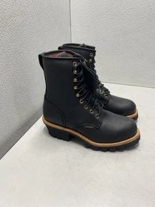 Chippewa 8" wasserdicht isoliert Stahlkappe L73050 Holzfällerstiefel, schwarz, Größe 9,5 - Bild 1 von 11