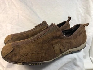 Merrell Sneakers Damengröße 9 braun Leder Barrado Sportschuh Reißverschluss oben - Bild 1 von 9