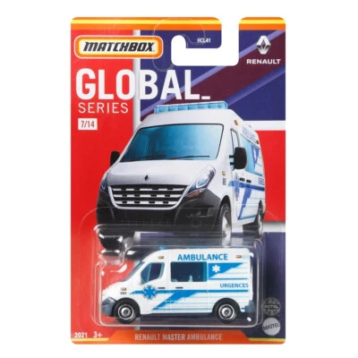 Matchbox 2021 Global Series 7/14 Renault Master Ambulance France MOC HCL51 - Image 1 of 2