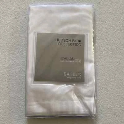 Hudson Park Collection Italian Tivoli Jacquard King Sham White New - Image 1 of 3