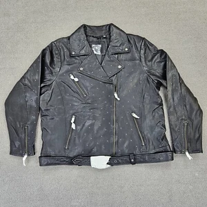 Harley Davidson Lederjacke All Over Nieten verziertes Lammleder Damen 2XL - Bild 1 von 15