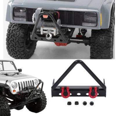 Frontstoßstange Bull Bar mit Schäkeln für 1/10  Axial SCX10 RC Crawler Car - Bild 1 von 4