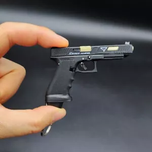 Mini Gun Keychain,Metal 1:3 Scale 34 Keychain Best Gift for Man Him Son - Picture 1 of 11
