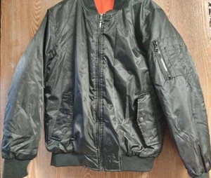 Original Deluxe Medium Black Wind Breaker Puffer Jacket - Bild 1 von 5