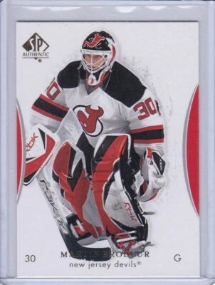 Martin Brodeur 2007 SP Authentic Hockey Card 45 Grade MT - Image 1 of 2