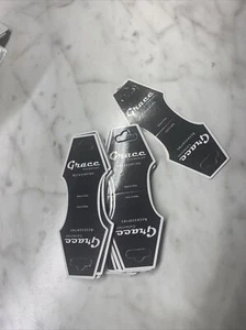 25pc Black Tag Necklace Display Card Fold Over Anklet Jewelry Holder Blank Paper - Picture 1 of 3