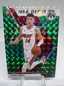 2019-20 Panini Mosaic NBA Debut Green Prizm Tyler Herro RC #280 Miami Heat - Picture 1 of 2