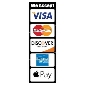 Credit Card Mobile Payment Sign Vinyl Sticker for Apple Pay Contactless Wallets - Picture 1 of 4