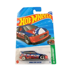 Hot Wheels Case K 2025 - Honda Civic Custom Blue and Red Long Card - Picture 1 of 3