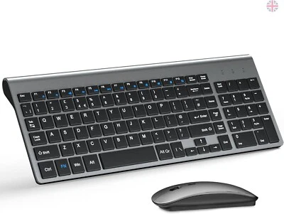Wireless Keyboard and Mouse Ultra Slim Combo, TopMate 2.4G Silent Compact - Image 1 of 4