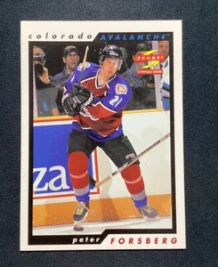1996-97 Score Peter Forsberg #99 Colorado Avalanche HOF - Picture 1 of 2
