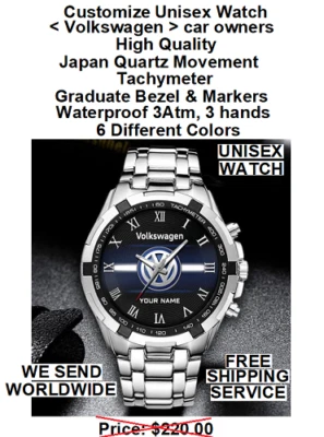 Customize Watch, Volkswagen  Car owners, High Quality, Japan Quartz Movement - Image 1 of 2