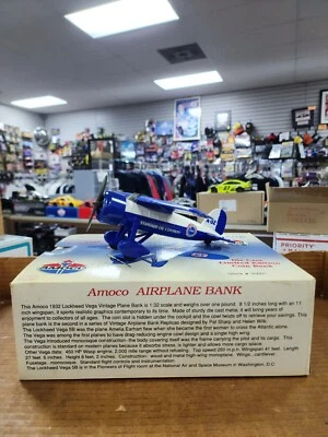 Amoco Vintage Airplane Bank 1932 Lockheed Vega 1:32 Scale Diecast - Image 1 of 3