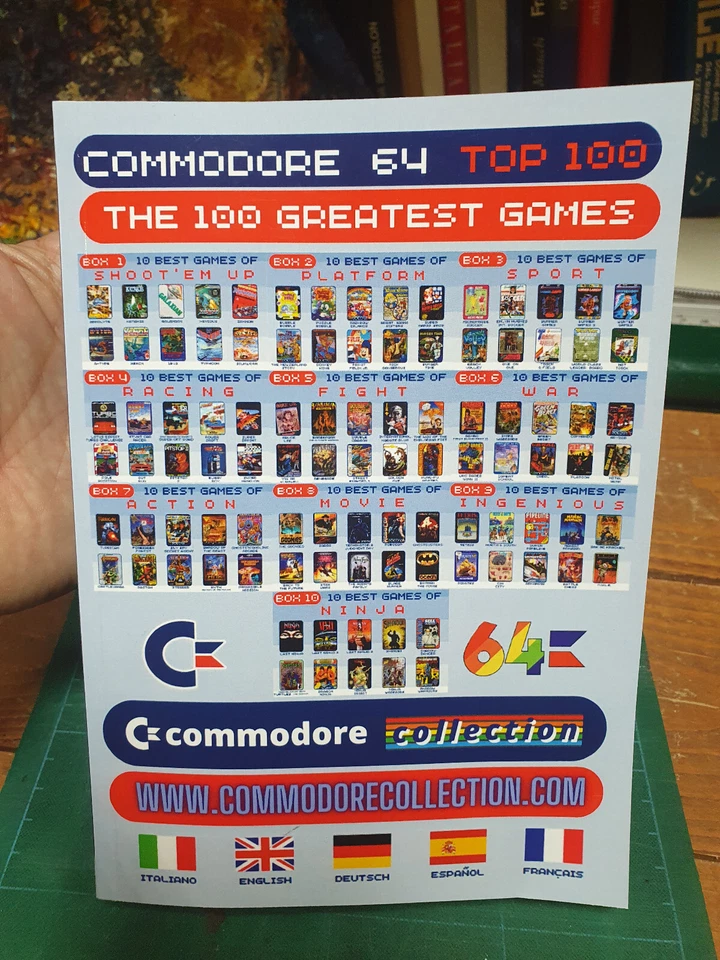 Ultimo Disponibile : BOOK "COMMODORE 64 TOP 100 GAMES C64 (448 pages) in 5 lang. - Immagine 1 di 4