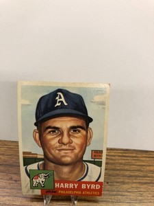 1953 Topps #131 Harry Byrd, Philadelphia Athletics, VG or better.