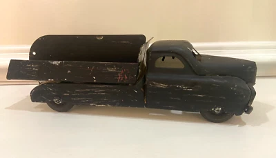 Vintage Buddy L Super Market Delivery Truck All 4 Wheels Stripped Paint Antique  - Image 1 of 4