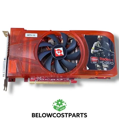 AMD Radeon HD 6870 1GB GDDR5 PCI-E HDMI DVI GPU Video Graphics Card - Image 1 of 4