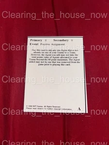 XFiles CCG playtest unreleased card punitive assignment rarer then gencon - Picture 1 of 2