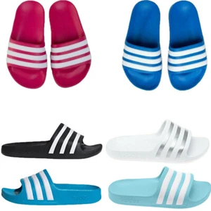 Adidas Niños Niños Deslizantes Adilette Aqua Slides Playa Zapatos de Verano Sandalia - Imagen 1 de 49