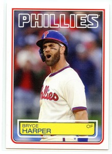2022 Topps Throwback Thursday #5 Bryce Harper/665* '83 Topps FB - NM