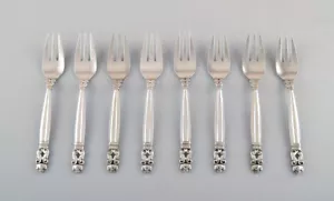 Georg Jensen "Acorn" fish fork in sterling silver. 8 pcs. in stock. - Picture 1 of 4