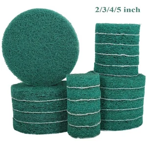 Tile Scouring Pad Hook Power 2'' 3'' 4'' Loop Cleaning Discs Abrasive Tool 10PC - Picture 1 of 12