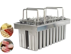 20pcs Stainless Steel Ice Lolly/Ice Pop Mold 85ml 0.8mm Thickness Easy Clean New - Picture 1 of 9