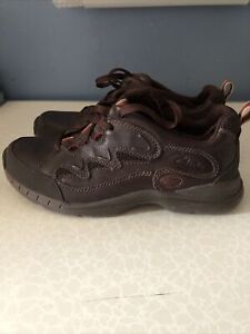 Clark’s Active Air Mens Brown Leather Shoes Size 7G